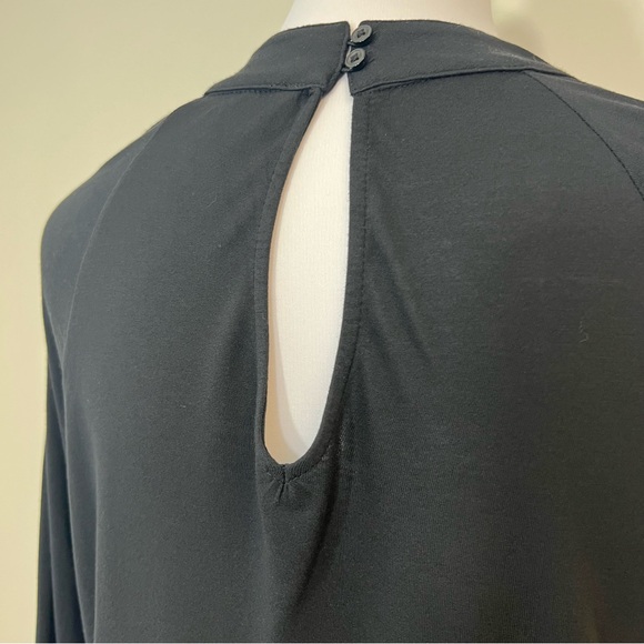 LOFT Crochet Yoke Keyhole Back Blouse - Picture 4 of 6